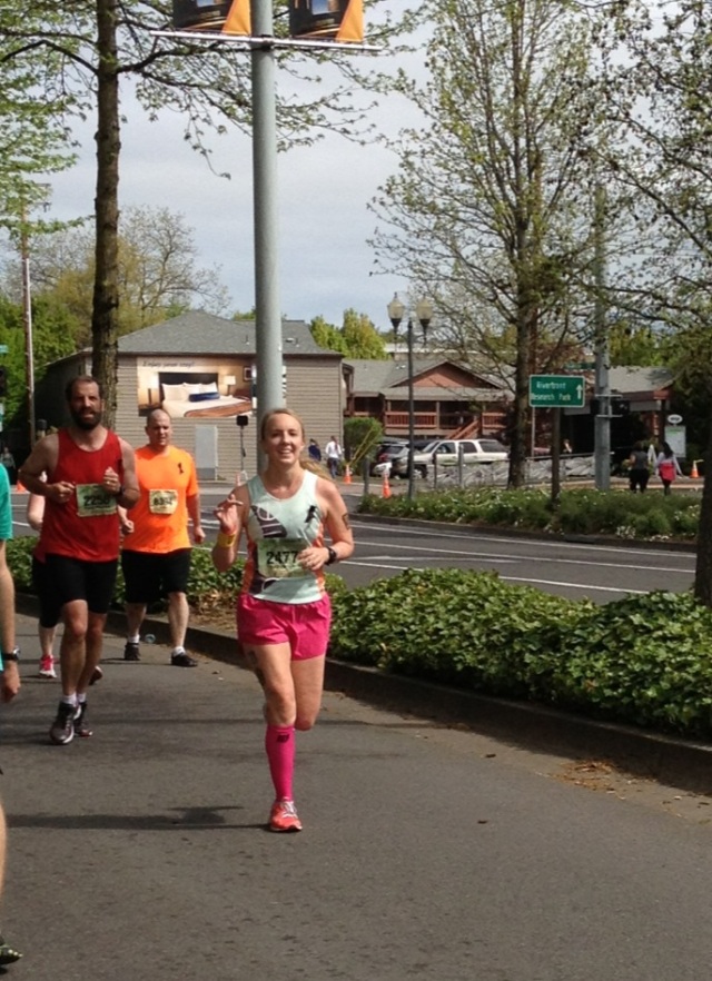 Heyo, mile 26! Thanks, Steph, for the photo!